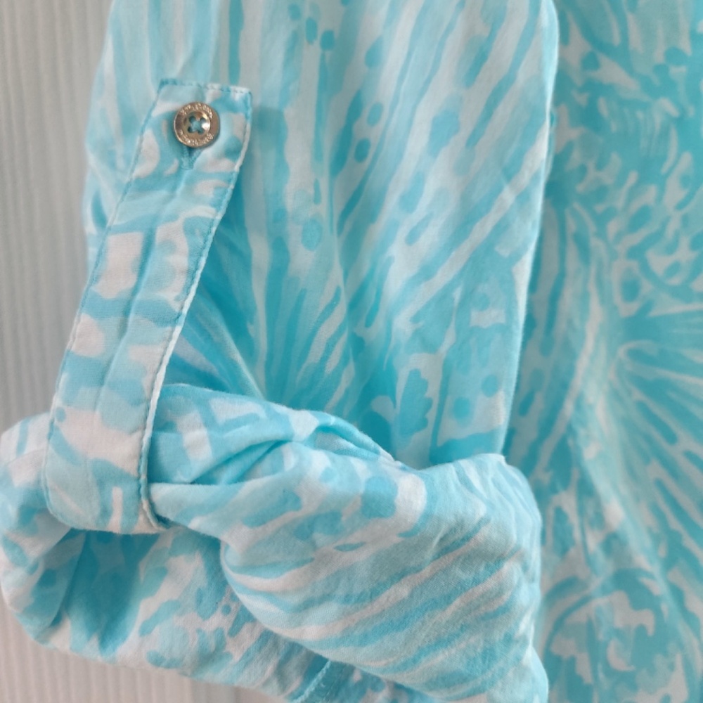Lilly Pulitzer Sanibel Tunic Dress in Shorely Blue - Picture 11 of 14